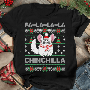 Chinchilla Ugly Sweater T-Shirt - Family Shirts Men, Woman Christmas T Shirts