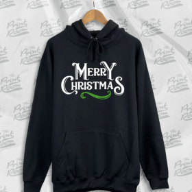 Merry Christmas T-Shirt | Festive Christmas Tee | Unisex Christmas T Shirt Merry Christmas | Black - Red