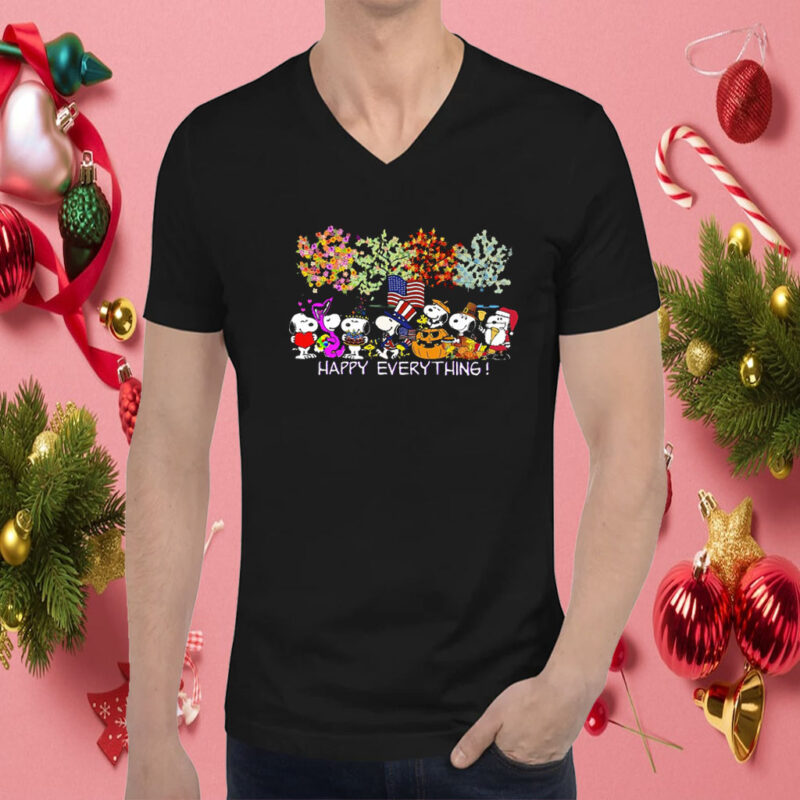 HAPPY EVERYTHING, SNOOPY CHRISTMAS TSHIRT