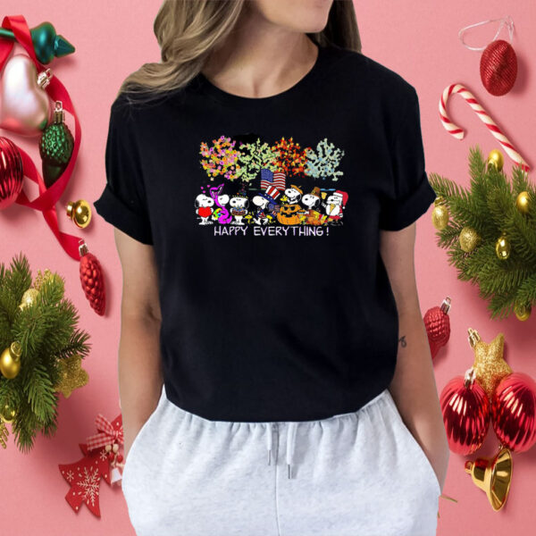 HAPPY EVERYTHING, SNOOPY CHRISTMAS TSHIRT