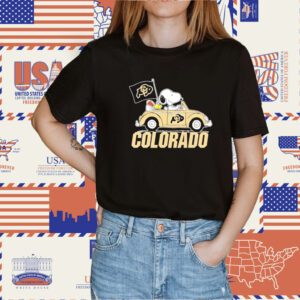 Snoopy And Woodstock Drive Car Colorado Shirts