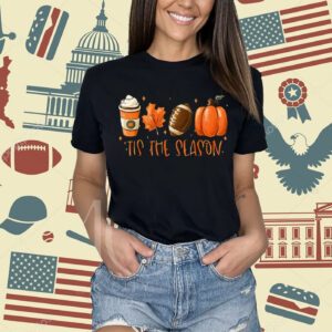 Introducing our Coffee Fall Football Pumpkin And Halloween Spooky Season T-Shirt, the perfect addition to your autumn wardrobe! Embrace the spirit of the season with this stylish and versatile tee that captures the essence of everything you love about fall, coffee, football, pumpkins, and Halloween. Crafted with the utmost care, this t-shirt is made from premium quality, soft, and breathable fabric, ensuring maximum comfort throughout the day. Its lightweight design makes it ideal for layering or wearing on its own, allowing you to effortlessly transition from warm afternoons to cool evenings. Featuring a captivating design, our Coffee Fall Football Pumpkin And Halloween Spooky Season T-Shirt showcases a delightful blend of autumn elements. The vibrant colors and intricate details beautifully depict a steaming cup of coffee, a football, a pumpkin, and spooky Halloween motifs, creating a visually stunning and eye-catching piece. But it's not just about the aesthetics – this t-shirt offers incredible value to the customer. The high-quality fabric ensures durability, allowing you to enjoy this shirt for seasons to come. Its versatile design makes it suitable for various occasions, whether you're sipping your favorite pumpkin spice latte, cheering for your favorite football team, or attending a Halloween party. By wearing our Coffee Fall Football Pumpkin And Halloween Spooky Season T-Shirt, you'll not only look great but also feel a sense of connection to the cozy and magical atmosphere of fall. It's a conversation starter, a way to express your love for all things autumn, and a statement piece that sets you apart from the crowd. Whether you're treating yourself or searching for the perfect gift, this t-shirt is a must-have for any fall enthusiast. Embrace the season in style and let our Coffee Fall Football Pumpkin And Halloween Spooky Season T-Shirt become your go-to garment for all your autumn adventures. Don't miss out on this opportunity to celebrate the best of fall with our captivating and versatile t-shirt. Order yours today and experience the joy of autumn fashion like never before!