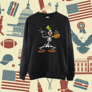 Disney Goofy Skeleton Halloween T-Shirt