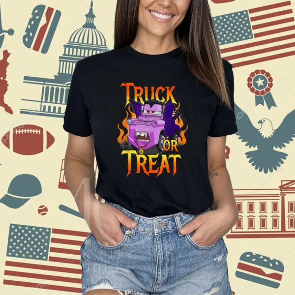 Disney Pixar Cars Halloween Vampire Truck Or Treat T-Shirt