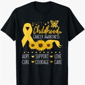 Childhood Cancer Support Family Childhood Cancer Awareness T-Shirt