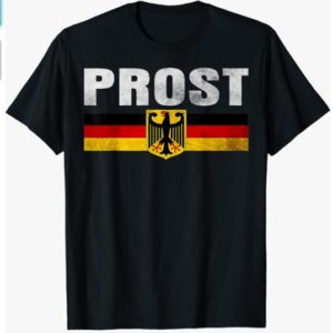 Oktoberfest PROST German Coat of Arms Flag Banner Vintage T-Shirt