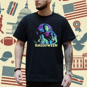 Introducing the Halloween Michael Myers Here To Crash The Party T-Shirt, the ultimate apparel for horror enthusiasts and Halloween fanatics! This spine-chilling t-shirt is designed to captivate attention and send shivers down your spine. Featuring the iconic Michael Myers, this shirt showcases his menacing presence as he crashes the party, making it a must-have for any horror movie lover. The high-quality graphic print brings the character to life, with intricate details that will leave everyone in awe. Crafted from premium cotton, this t-shirt offers exceptional comfort and durability. Its soft and breathable fabric ensures a cozy fit, allowing you to wear it all day and night without any discomfort. The classic crew neck design and relaxed fit make it suitable for both men and women, ensuring a versatile and flattering look for all body types. Not only does this t-shirt make a bold fashion statement, but it also serves as a conversation starter. Whether you're attending a Halloween party, horror movie marathon, or simply want to showcase your love for the genre, this shirt will undoubtedly turn heads and spark intriguing discussions. The Halloween Michael Myers Here To Crash The Party T-Shirt is more than just a piece of clothing; it's an experience. It allows you to embrace your dark side and immerse yourself in the thrilling world of horror. By wearing this shirt, you become part of a community that shares the same passion for the macabre, creating a sense of belonging and camaraderie. This t-shirt is not only perfect for Halloween but also a fantastic addition to your everyday wardrobe. It can be paired with jeans, shorts, or even layered under a jacket for a stylish and edgy look. Its versatility ensures that you can showcase your love for horror all year round, making it a valuable investment. Whether you're a die-hard Michael Myers fan or simply appreciate the artistry of horror movies, the Halloween Michael Myers Here To Crash The Party T-Shirt is a must-have item. It combines exceptional quality, captivating design, and a sense of belonging, offering you a unique and thrilling experience. Get ready to make a statement and embrace the darkness with this extraordinary t-shirt.