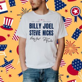 Signature Billy Joel Stevie Nick Tour Tshirt