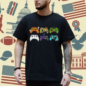 Video Gaming Controllers Game Halloween Funny Gamer Boys T-Shirt