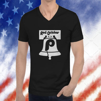 Red October Philly Philadelphia Vintage Ring The Bell Tee Shirt