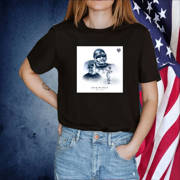 Rip Dick Butkus 1942-2023 Chicago Bear Tee Shirt