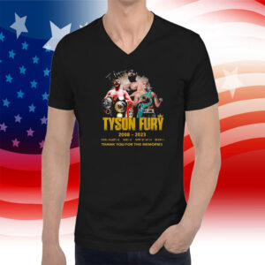 Tyson Fury 2008 – 2023 Thank You For The Memories Official Shirt