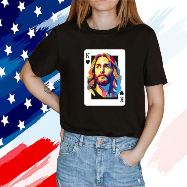 Jesus King Card Christian For Men Women Tee Shirt