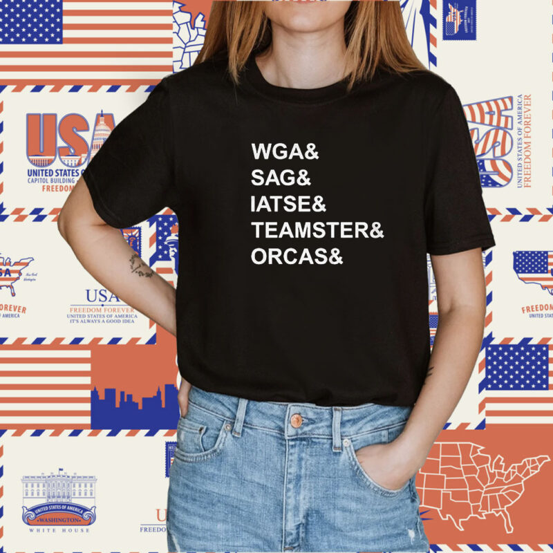 Wga Sag Aftra Iatse Teamsters Orcas TShirts