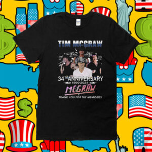 Tim Mcgraw 34th Anniversary 1990 – 2024 Thank You For The Memories Shirts