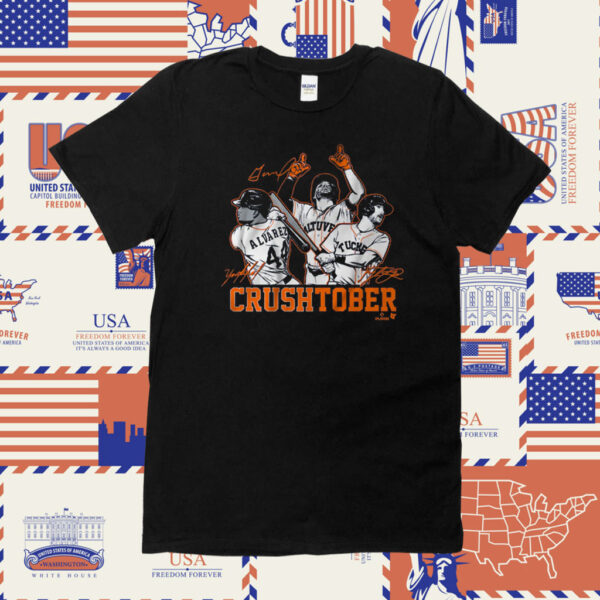 JOSE ALTUVE, YORDAN ALVAREZ AND KYLE TUCKER: CRUSHTOBER TEE SHIRT