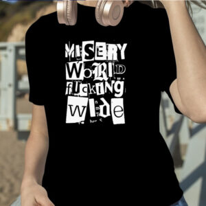 Misery Worldwide Explicit Graphic Print Black Shirt