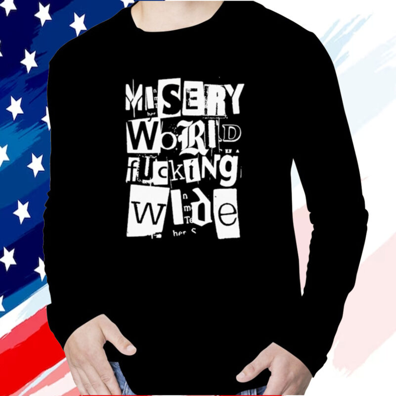 Misery Worldwide Explicit Graphic Print Black Shirt