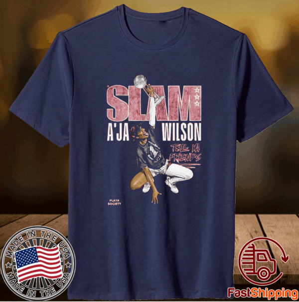 Slam A’ja Wilson Slam 240 Playa Society Shirts