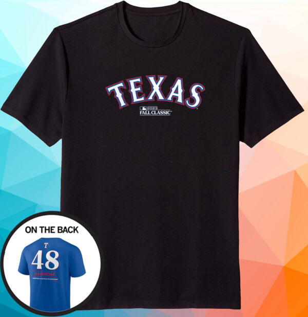 Jacob Degrom Texas Rangers 2023 American League Champions Tshirt