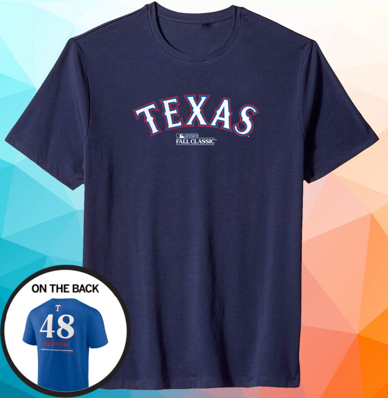 Jacob Degrom Texas Rangers 2023 American League Champions Tshirt