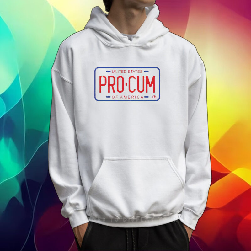 Pro-Cum License Plate Shirt