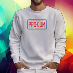 Pro-Cum License Plate Shirt