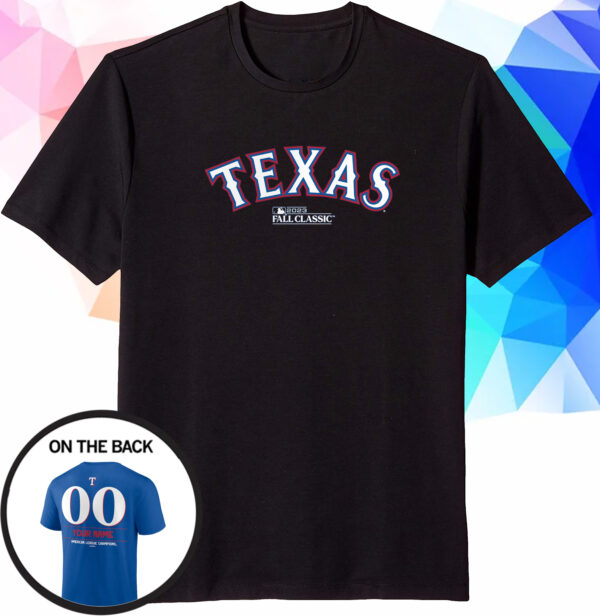 Texas Rangers 2023 American League Champions Custom Name Number Tshirt