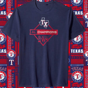 Texas Rangers 2023 American League Champions Diamond Icon Tshirt