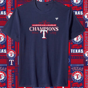 Texas Rangers 2023 American League Champions Locker Room Tshirt