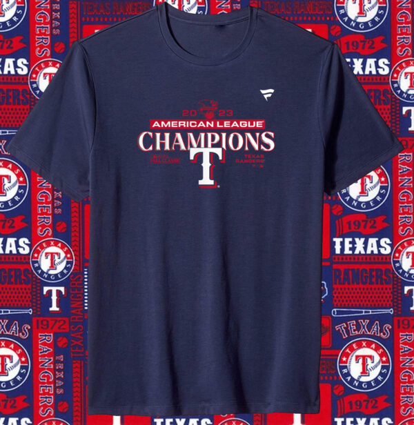 Texas Rangers 2023 American League Champions Locker Room Tshirt