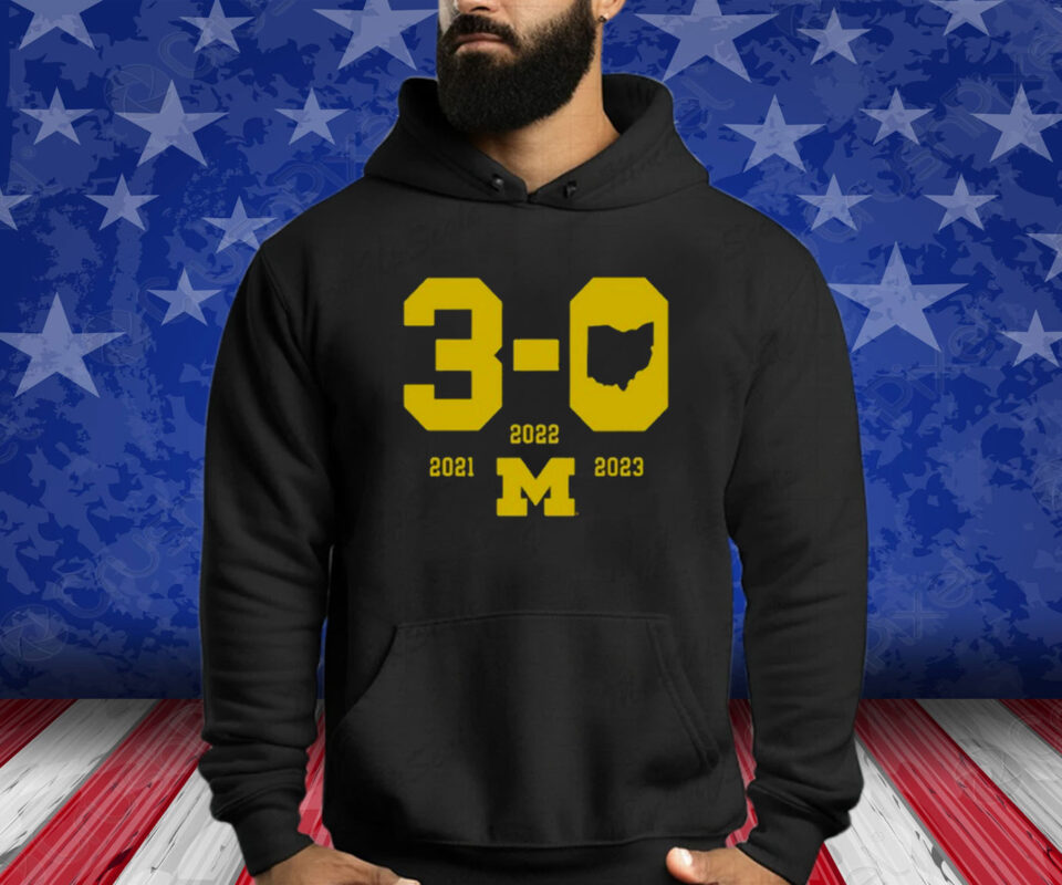 Michigan Football 3-0 In The Game Hoodie Shirt