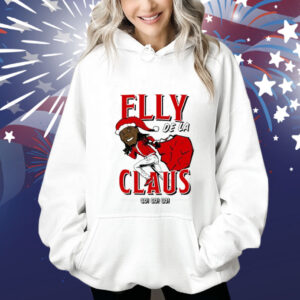 Elly De La Claus Baseball Funny Christmas T-Shirt