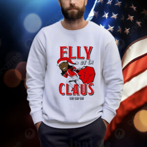 Elly De La Claus Baseball Funny Christmas T-Shirt