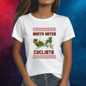 Santa Hates Cyclist Ugly Christmas Shirt