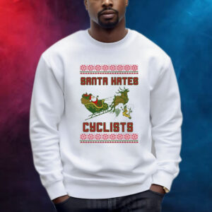 Santa Hates Cyclist Ugly Christmas Shirt