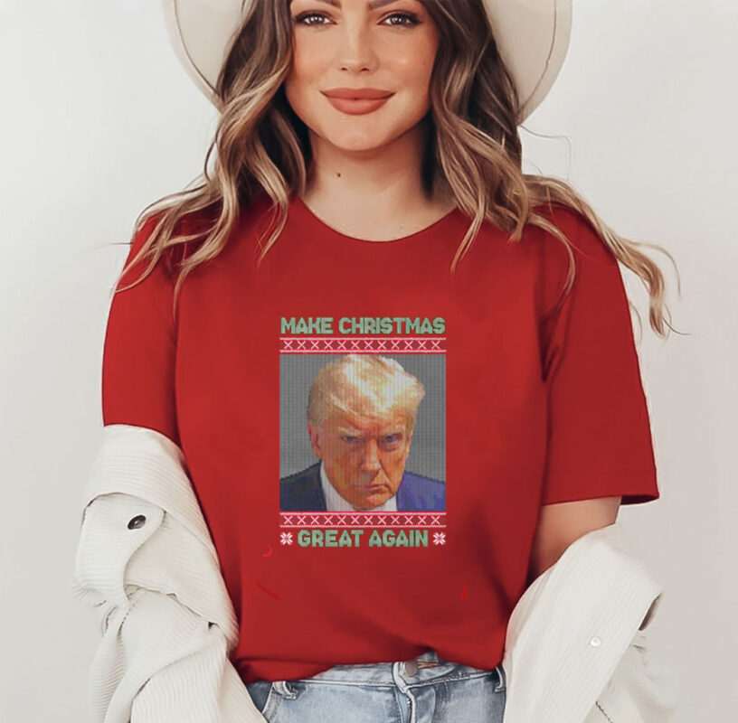 Trump Mugshot Make Christmas Great Again Shirt