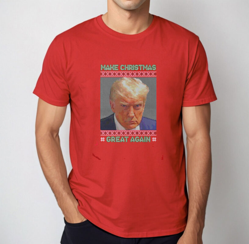 Trump Mugshot Make Christmas Great Again Shirt