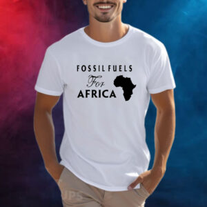 Jusper Machogu Wearing Fossil Fuels For Africa Shirt