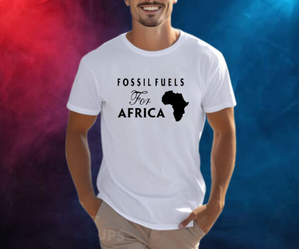 Jusper Machogu Wearing Fossil Fuels For Africa Shirt