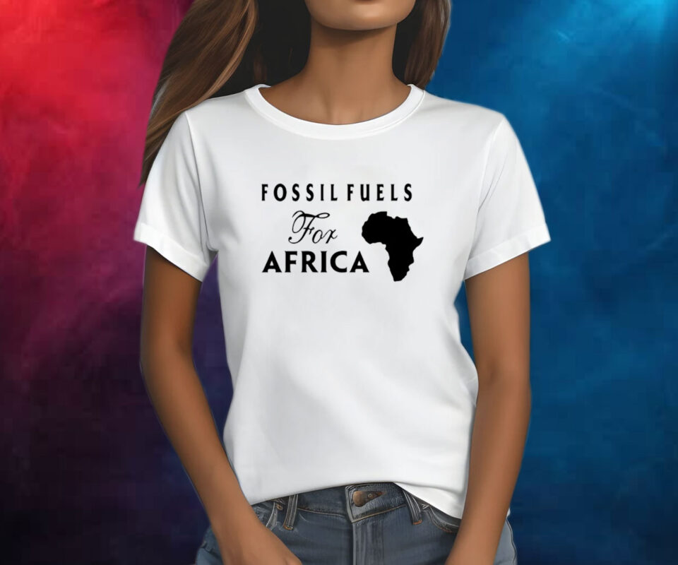 Jusper Machogu Wearing Fossil Fuels For Africa Shirt