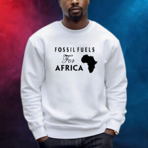 Jusper Machogu Wearing Fossil Fuels For Africa Shirt