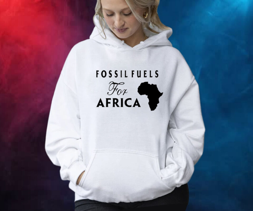 Jusper Machogu Wearing Fossil Fuels For Africa Shirt