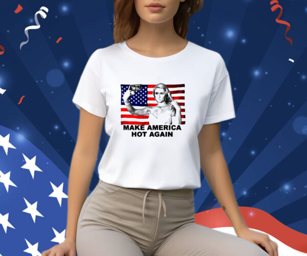 Hilton Make America Hot Again Funny Us Flag Shirt