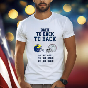 Michigan Wolverines Back To Back To Back 2023 Shirt