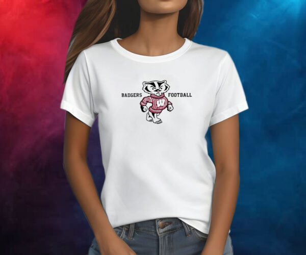 Wisconsin Badgers Red 2023 Football Schedule Logo Shirt