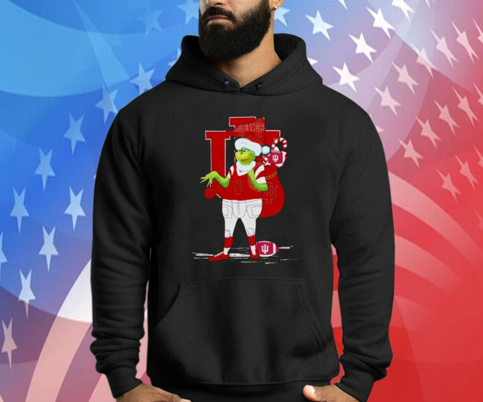 Santa Grinch Indiana Hoosiers Christmas 2023 Shirt