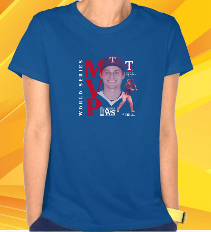 Corey Seager Texas Rangers 2023 World Series Champions Mvp Tee Shirt