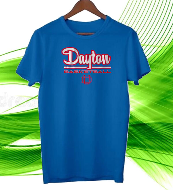 Dayton Basketball: Chapel Blue Tee Shirt