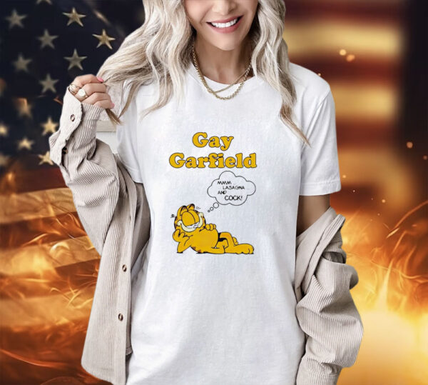 Gay Garfield lasagna cock shirt